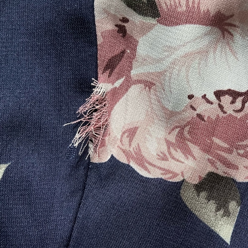 SHOWPO NAVY BLUE FLORAL “TAKE IT FROM THE TOP” STRAPLESS MAXI DRESS - Picture 14 of 14